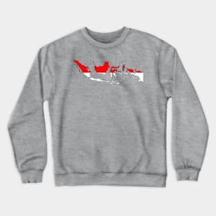 Indonesia Map Crewneck Sweatshirt